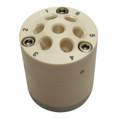 Valve, Prep, Multi Pos, 6 Port, PPS .060